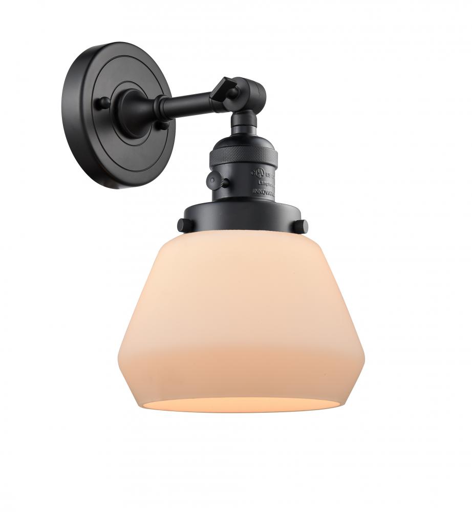 Fulton - 1 Light - 7 inch - Matte Black - Adjustable Sconce
