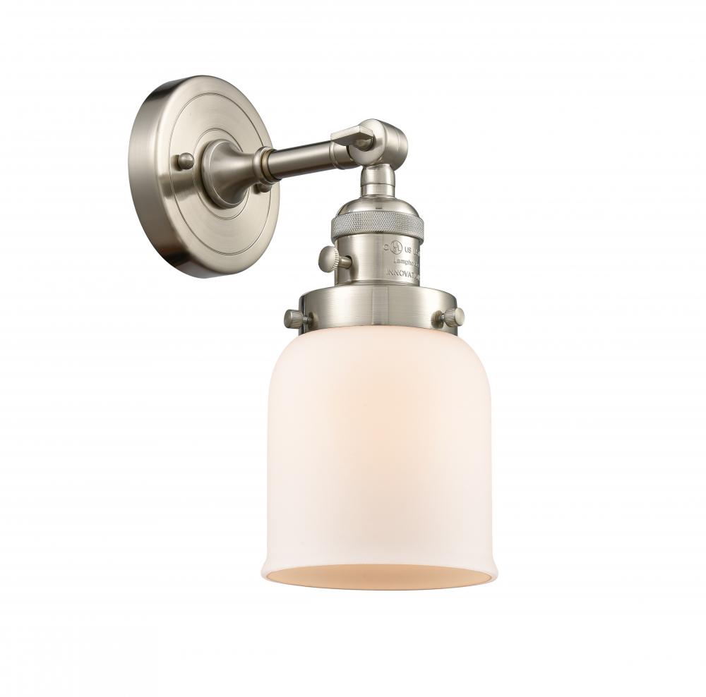 Bell - 1 Light - 5 inch - Brushed Satin Nickel - Sconce