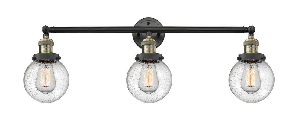 Beacon - 3 Light - 30 inch - Black Antique Brass - Bath Vanity Light