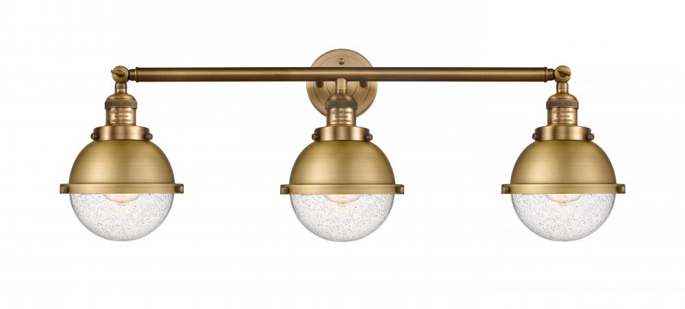 Hampden - 3 Light - 34 inch - Brushed Brass - Bath Vanity Light