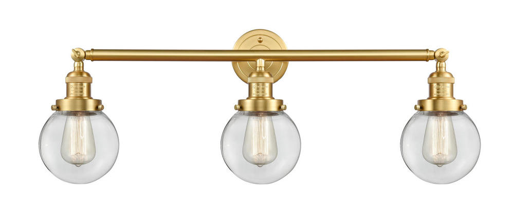 Beacon - 3 Light - 30 inch - Satin Gold - Bath Vanity Light