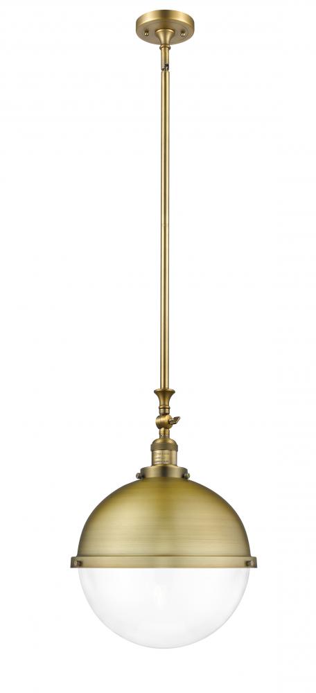 Hampden - 1 Light - 13 inch - Brushed Brass - Stem Hung - Pendant