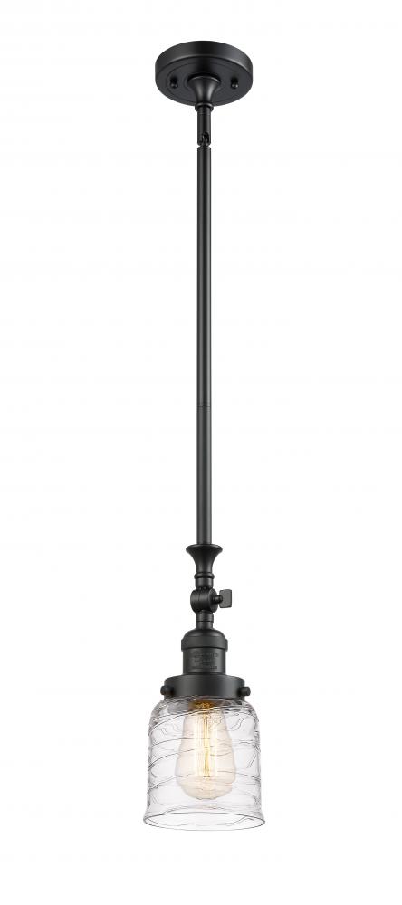 Bell - 1 Light - 5 inch - Matte Black - Stem Hung - Mini Pendant