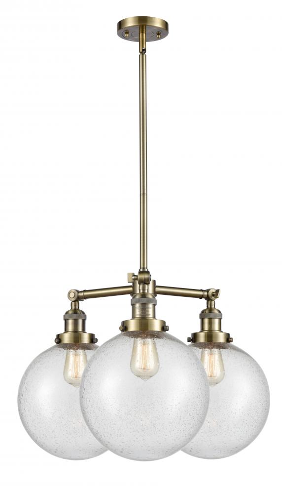 Beacon - 3 Light - 24 inch - Antique Brass - Stem Hung - Chandelier