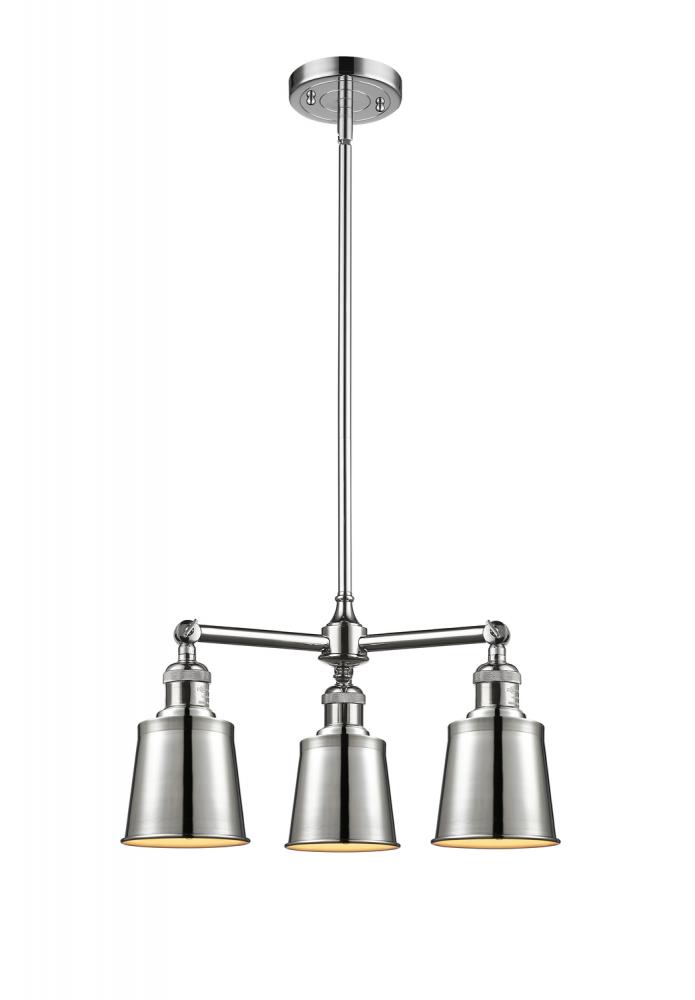 Addison - 3 Light - 19 inch - Polished Chrome - Stem Hung - Chandelier