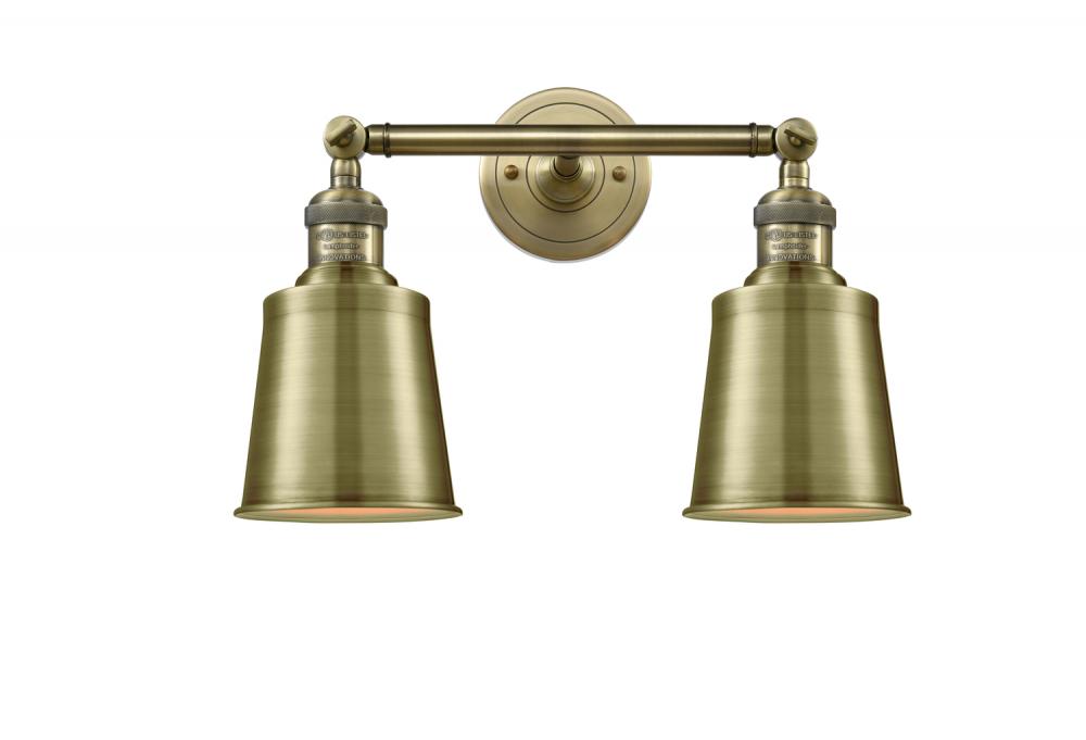 Addison - 2 Light - 16 inch - Antique Brass - Bath Vanity Light