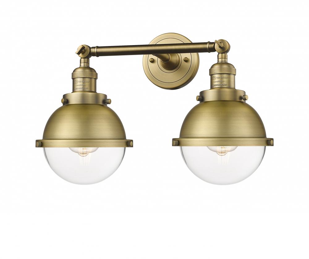 Hampden - 2 Light - 18 inch - Brushed Brass - Bath Vanity Light