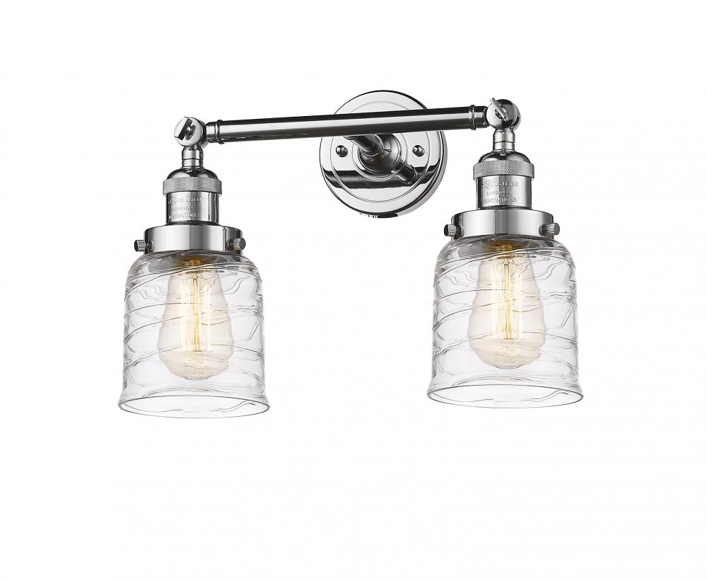 Bell - 2 Light - 16 inch - Polished Chrome - Bath Vanity Light