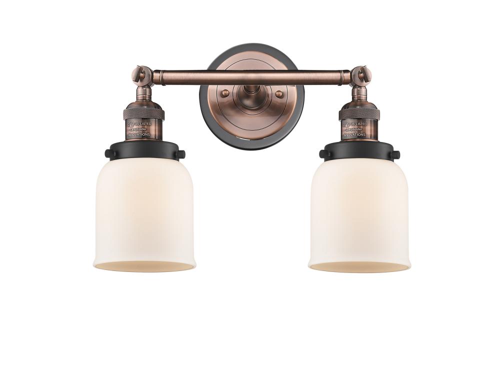 Bell - 2 Light - 16 inch - Antique Copper - Bath Vanity Light