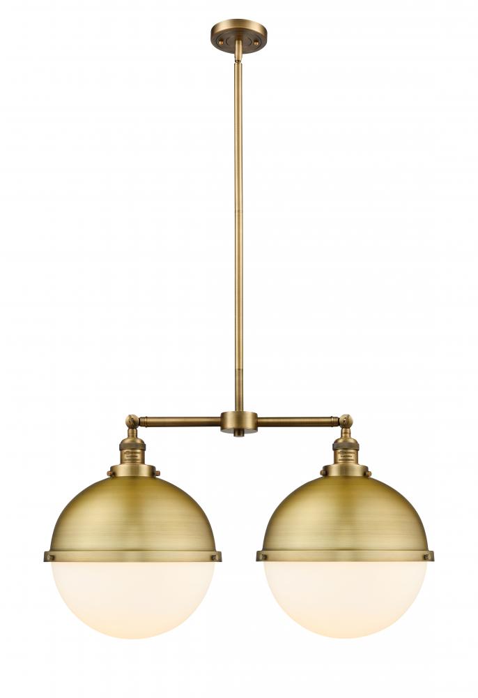 Hampden - 2 Light - 18 inch - Brushed Brass - Stem Hung - Island Light