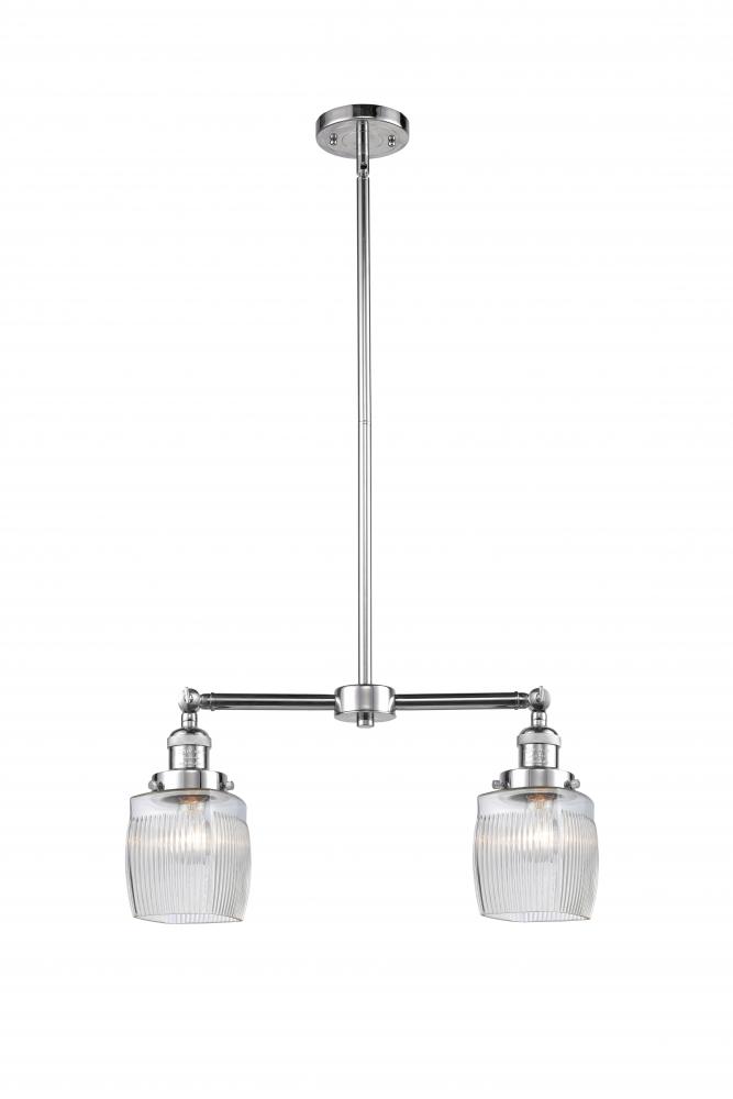 Colton - 2 Light - 22 inch - Polished Chrome - Stem Hung - Island Light