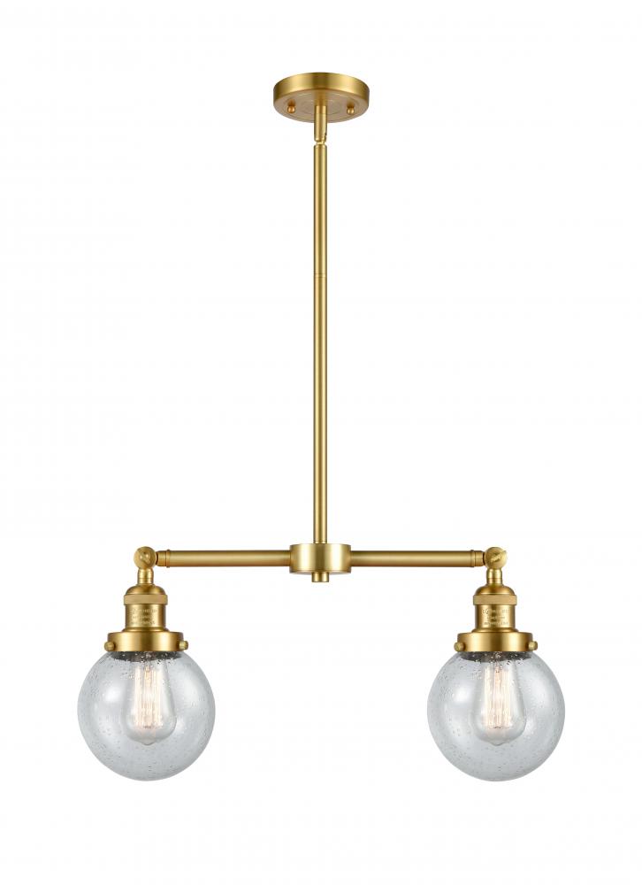 Beacon - 2 Light - 23 inch - Satin Gold - Stem Hung - Island Light