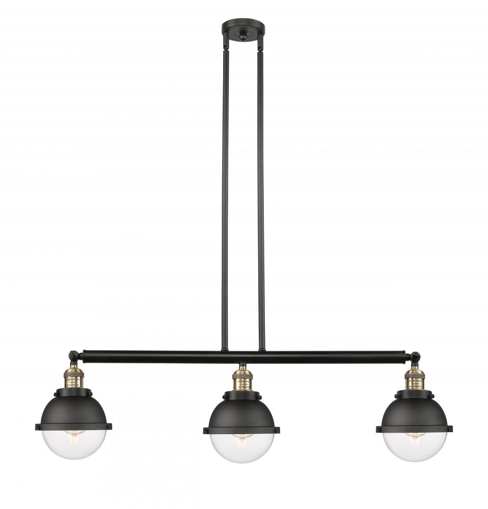 Hampden - 3 Light - 40 inch - Black Antique Brass - Stem Hung - Island Light