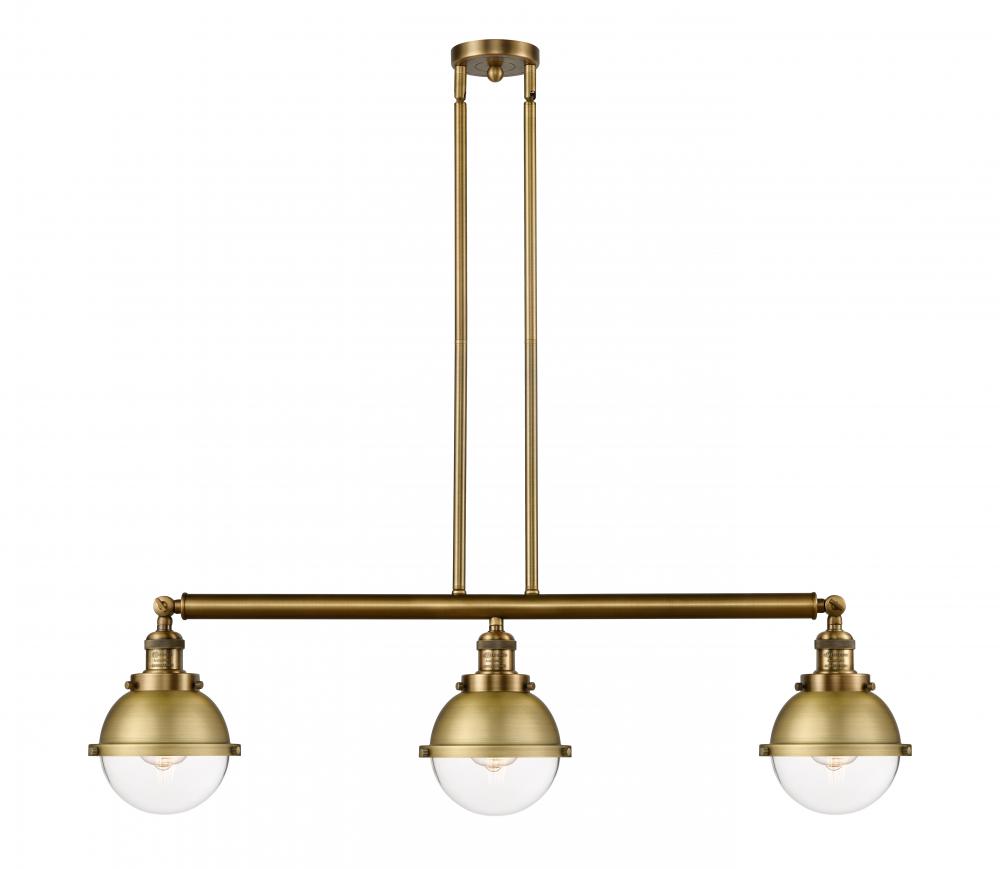 Hampden - 3 Light - 40 inch - Brushed Brass - Stem Hung - Island Light