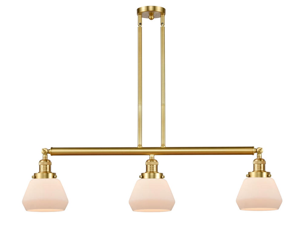 Fulton - 3 Light - 39 inch - Satin Gold - Stem Hung - Island Light