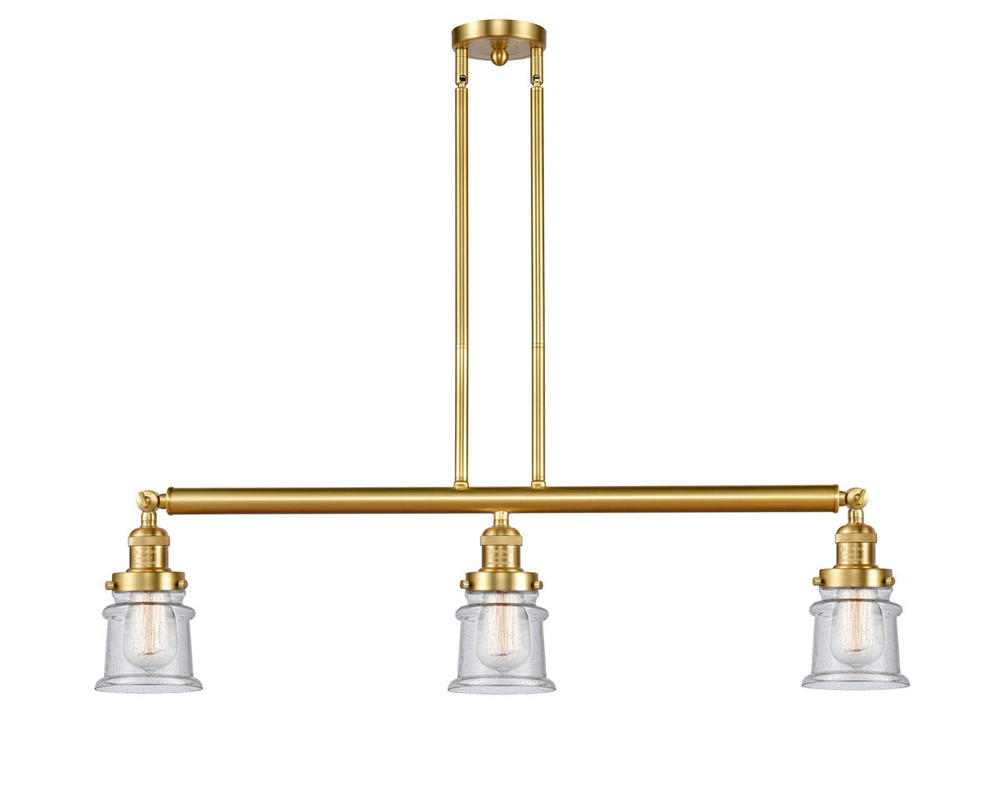 Canton - 3 Light - 39 inch - Satin Gold - Stem Hung - Island Light