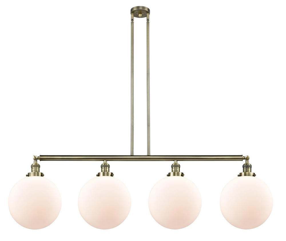 Beacon - 4 Light - 56 inch - Antique Brass - Stem Hung - Island Light