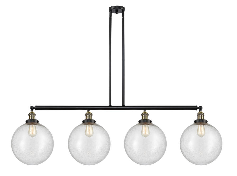 Beacon - 4 Light - 56 inch - Black Antique Brass - Stem Hung - Island Light