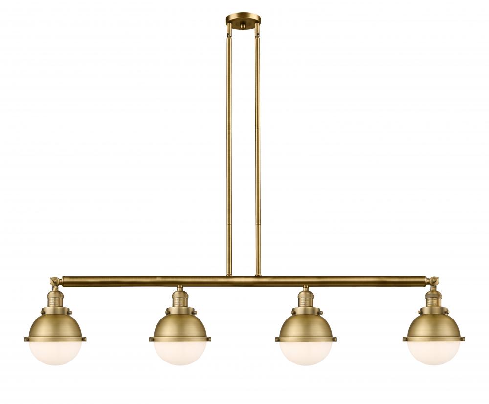 Hampden - 4 Light - 52 inch - Brushed Brass - Stem Hung - Island Light