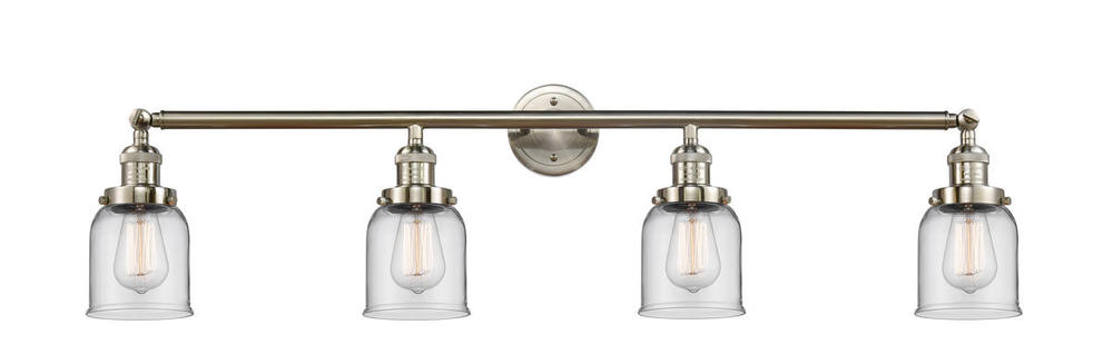 Bell - 4 Light - 42 inch - Brushed Satin Nickel - Adjustable Bath Vanity Light