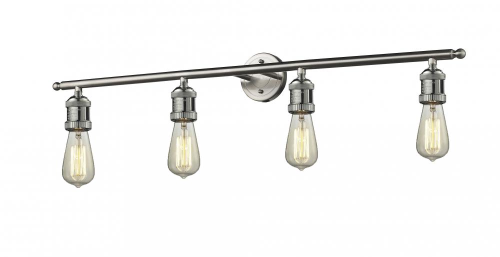 Bare Bulb - 4 Light - 42 inch - Brushed Satin Nickel - Bath Vanity Light