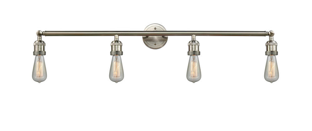 Bare Bulb - 4 Light - 42 inch - Brushed Satin Nickel - Bath Vanity Light