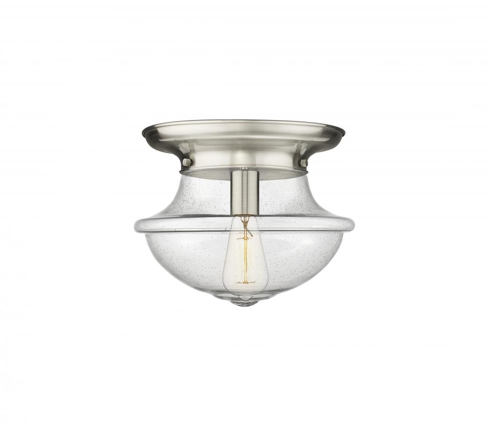 Oxford - 1 Light - 14 inch - Satin Nickel - Flush Mount