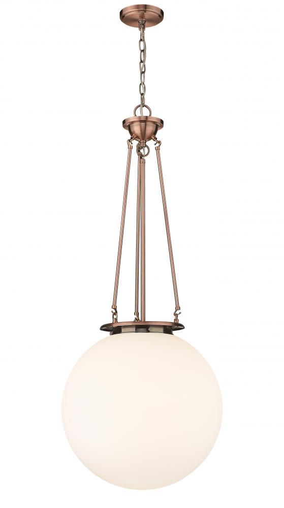 Beacon - 1 Light - 18 inch - Antique Copper - Chain Hung - Pendant