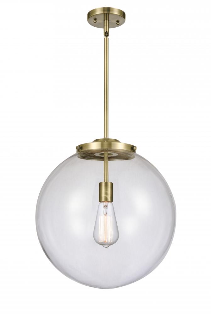 Beacon - 1 Light - 16 inch - Antique Brass - Cord hung - Pendant