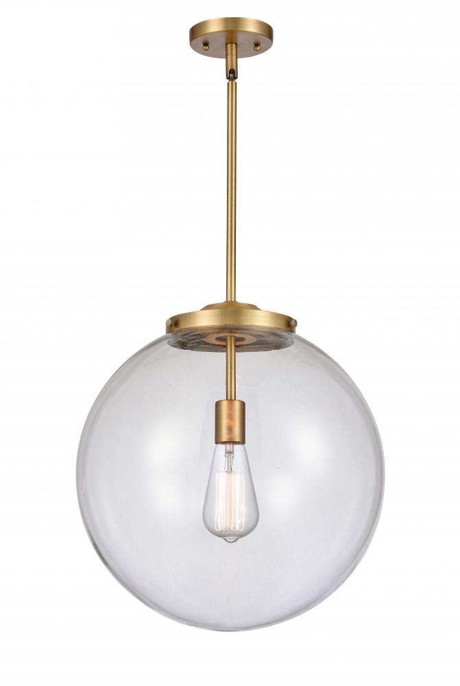 Beacon - 1 Light - 16 inch - Brushed Brass - Stem Hung - Pendant