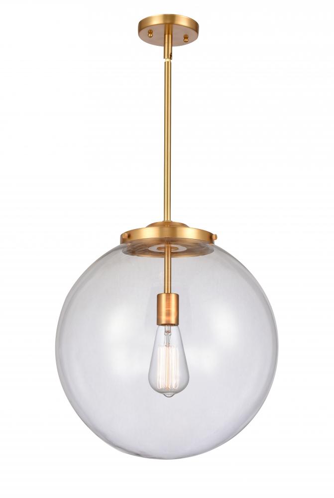 Beacon - 1 Light - 16 inch - Satin Gold - Stem Hung - Pendant