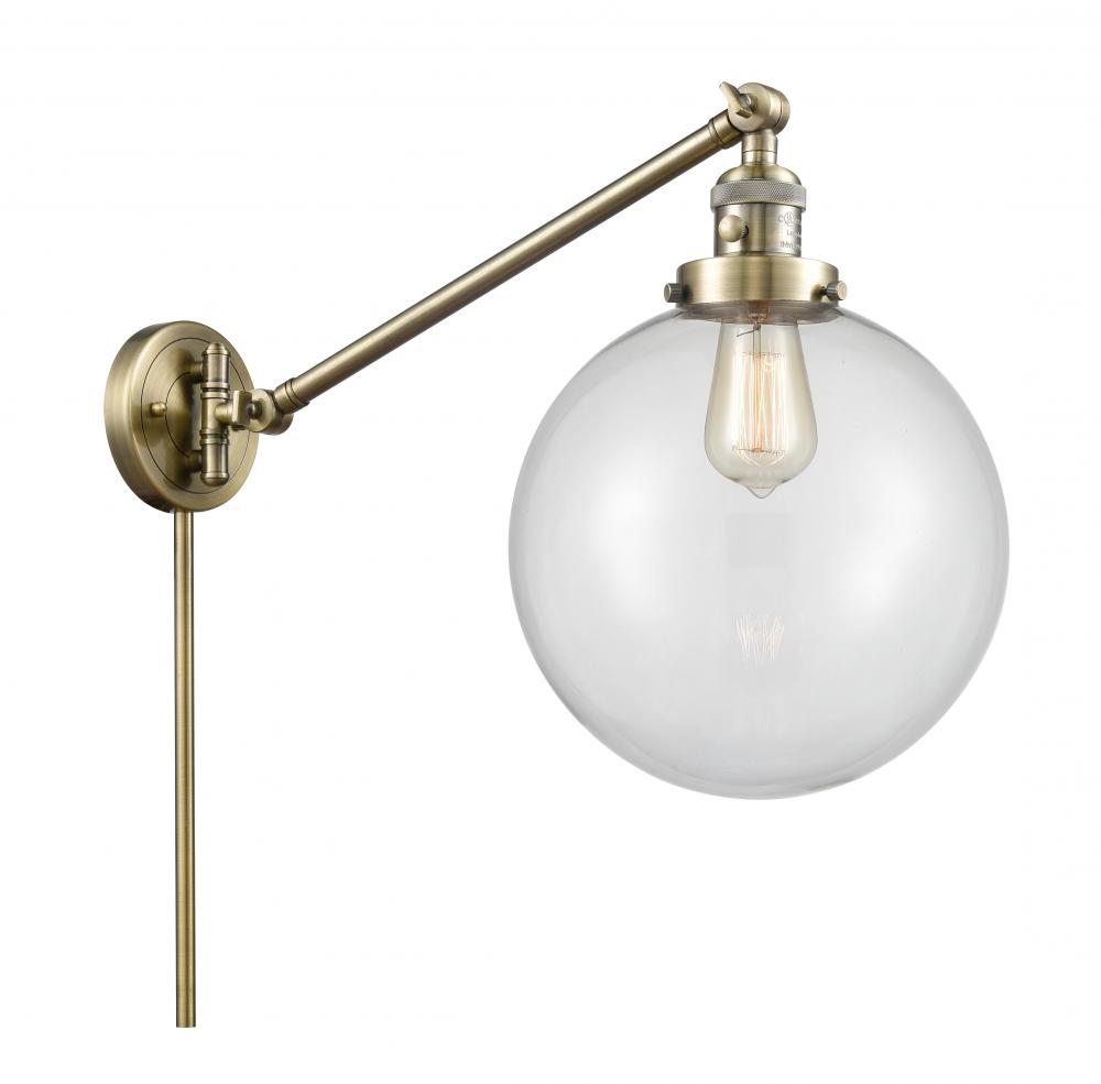 Beacon - 1 Light - 10 inch - Antique Brass - Swing Arm