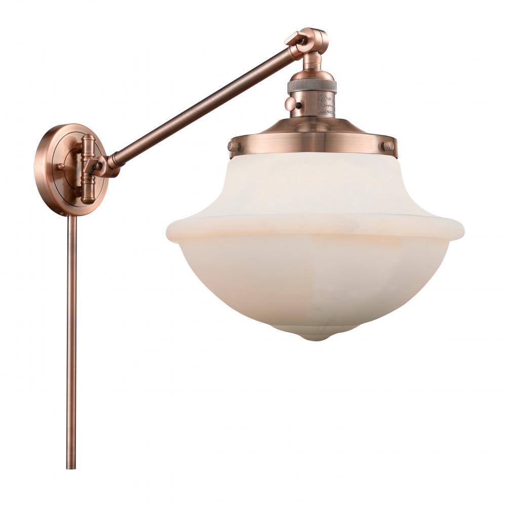 Oxford - 1 Light - 12 inch - Antique Copper -Adjustable Swing Arm