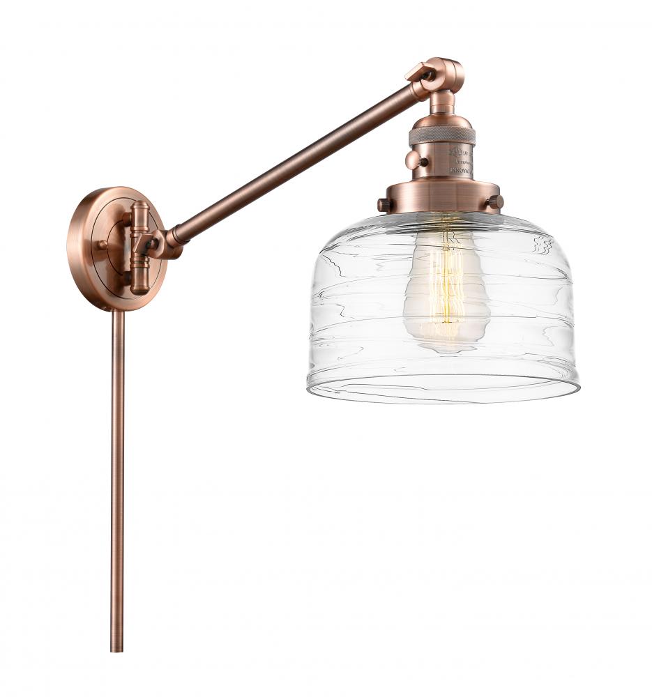 Bell - 1 Light - 8 inch - Antique Copper -Adjustable Swing Arm