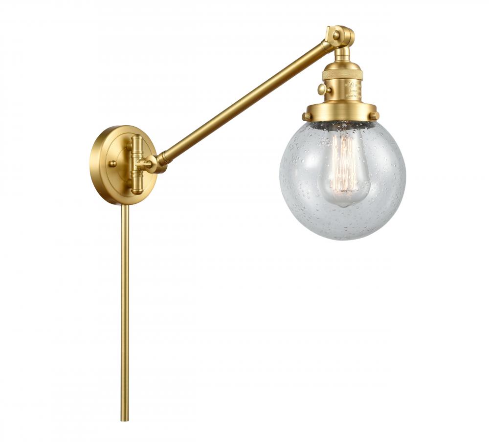 Beacon - 1 Light - 6 inch - Satin Gold - Swing Arm