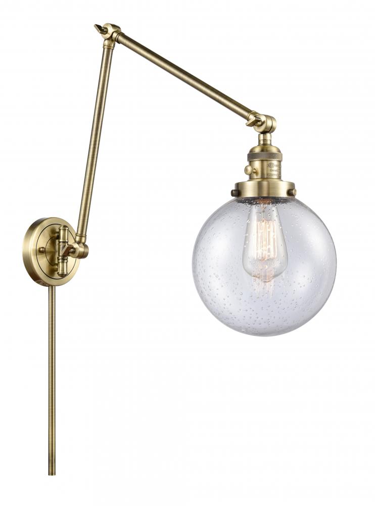 Beacon - 1 Light - 8 inch - Antique Brass - Swing Arm