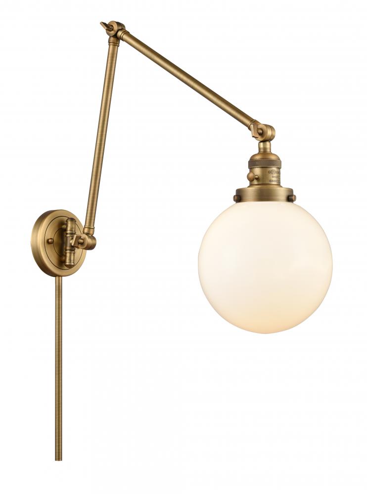 Beacon - 1 Light - 8 inch - Brushed Brass - Swing Arm