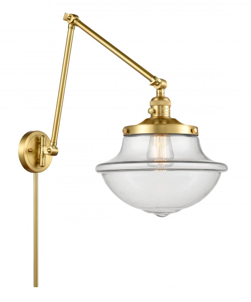 Oxford - 1 Light - 12 inch - Satin Gold - Swing Arm