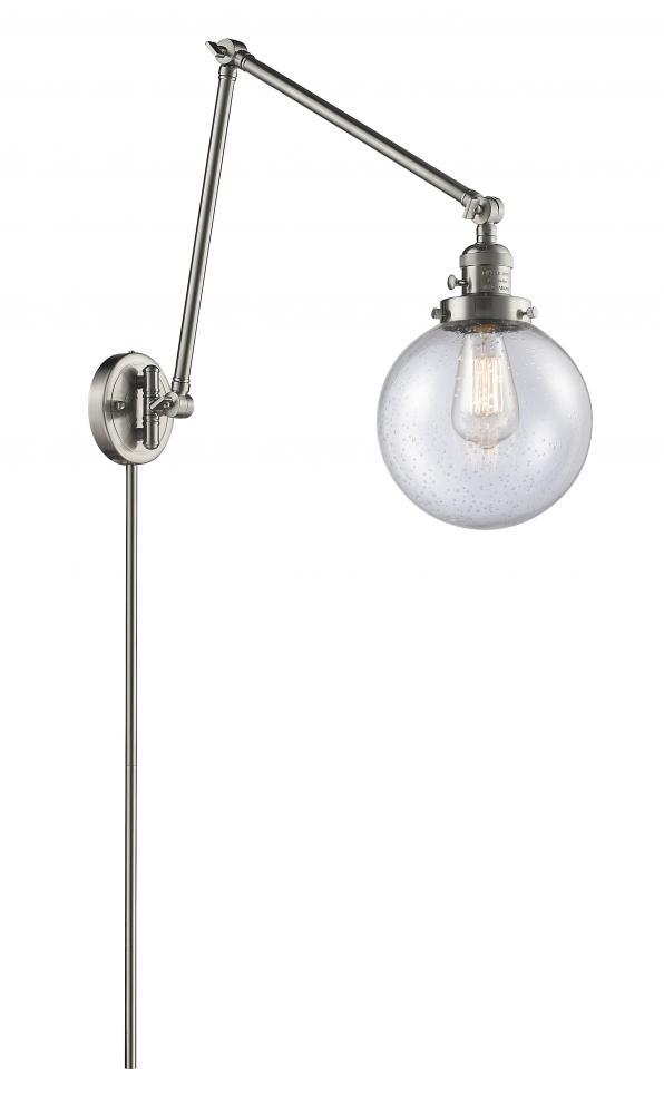 Beacon - 1 Light - 8 inch - Brushed Satin Nickel - Swing Arm