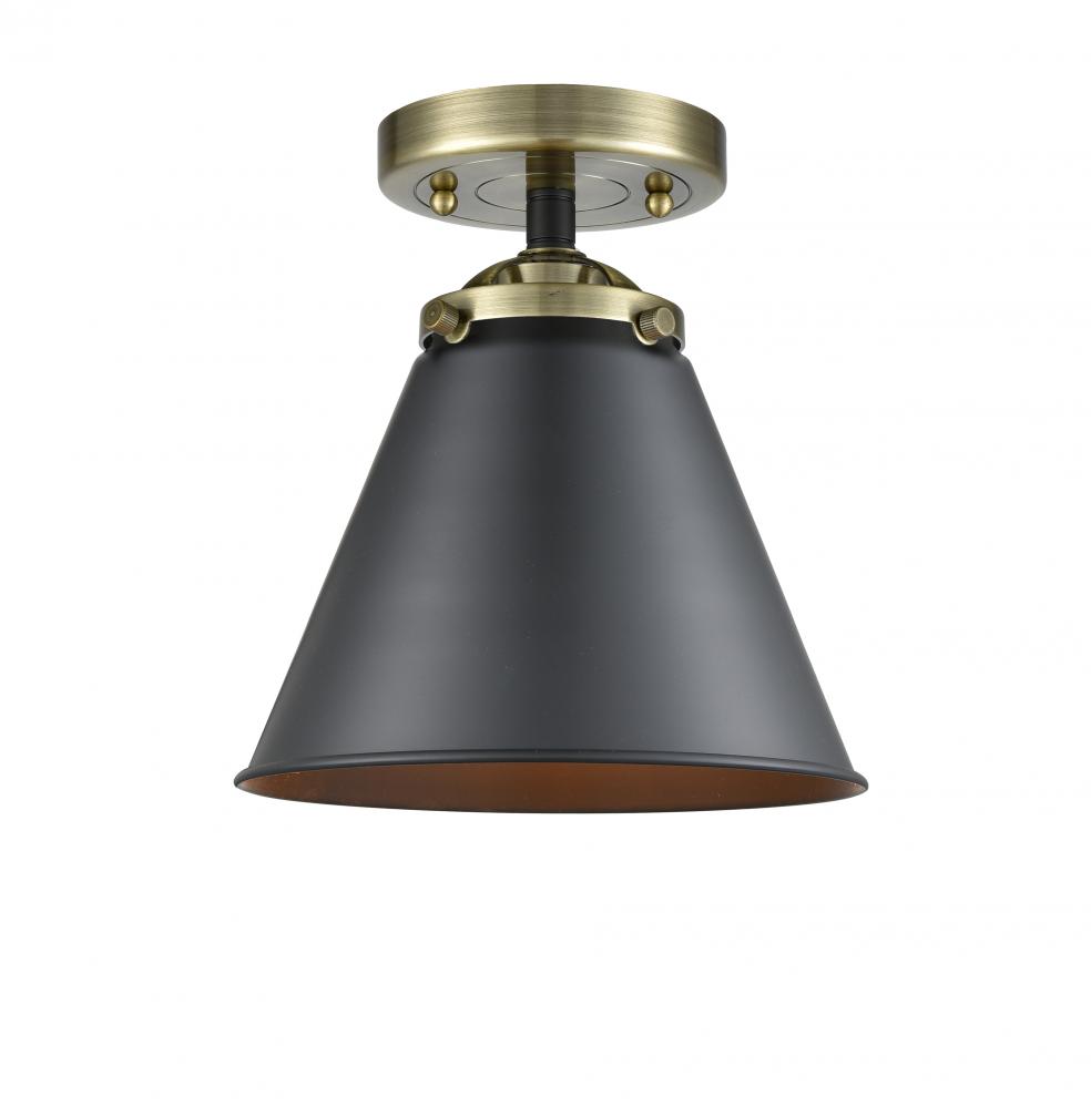 Appalachian - 1 Light - 8 inch - Black Antique Brass - Semi-Flush Mount