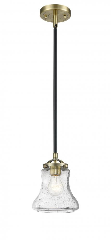 Bellmont - 1 Light - 6 inch - Black Antique Brass - Cord hung - Mini Pendant