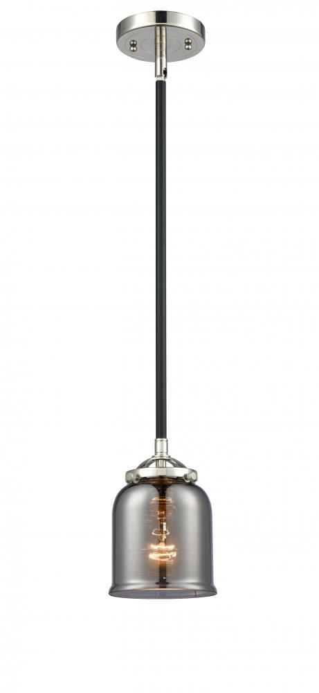 Bell - 1 Light - 5 inch - Black Polished Nickel - Cord hung - Mini Pendant