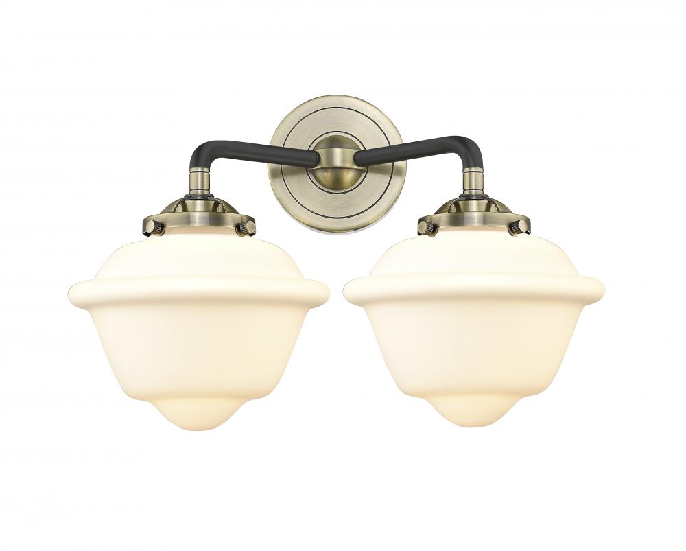 Oxford - 2 Light - 16 inch - Black Antique Brass - Bath Vanity Light