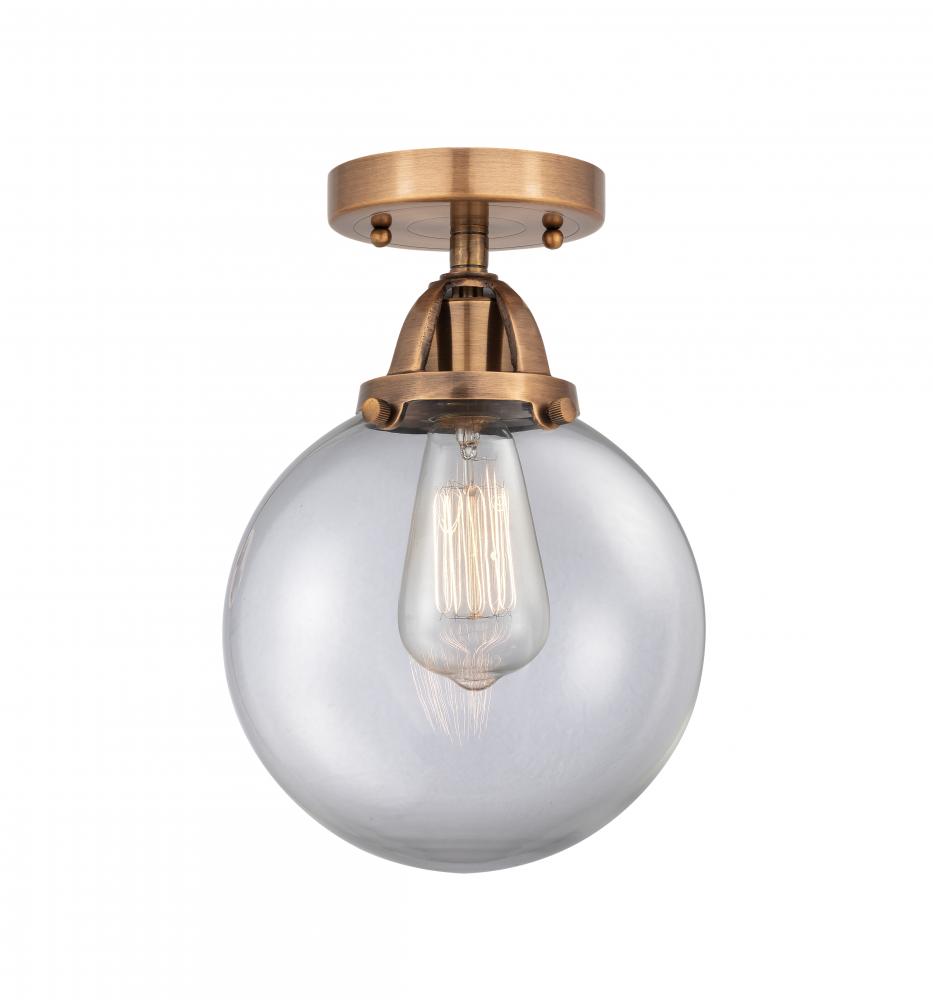 Beacon - 1 Light - 8 inch - Antique Copper - Semi-Flush Mount