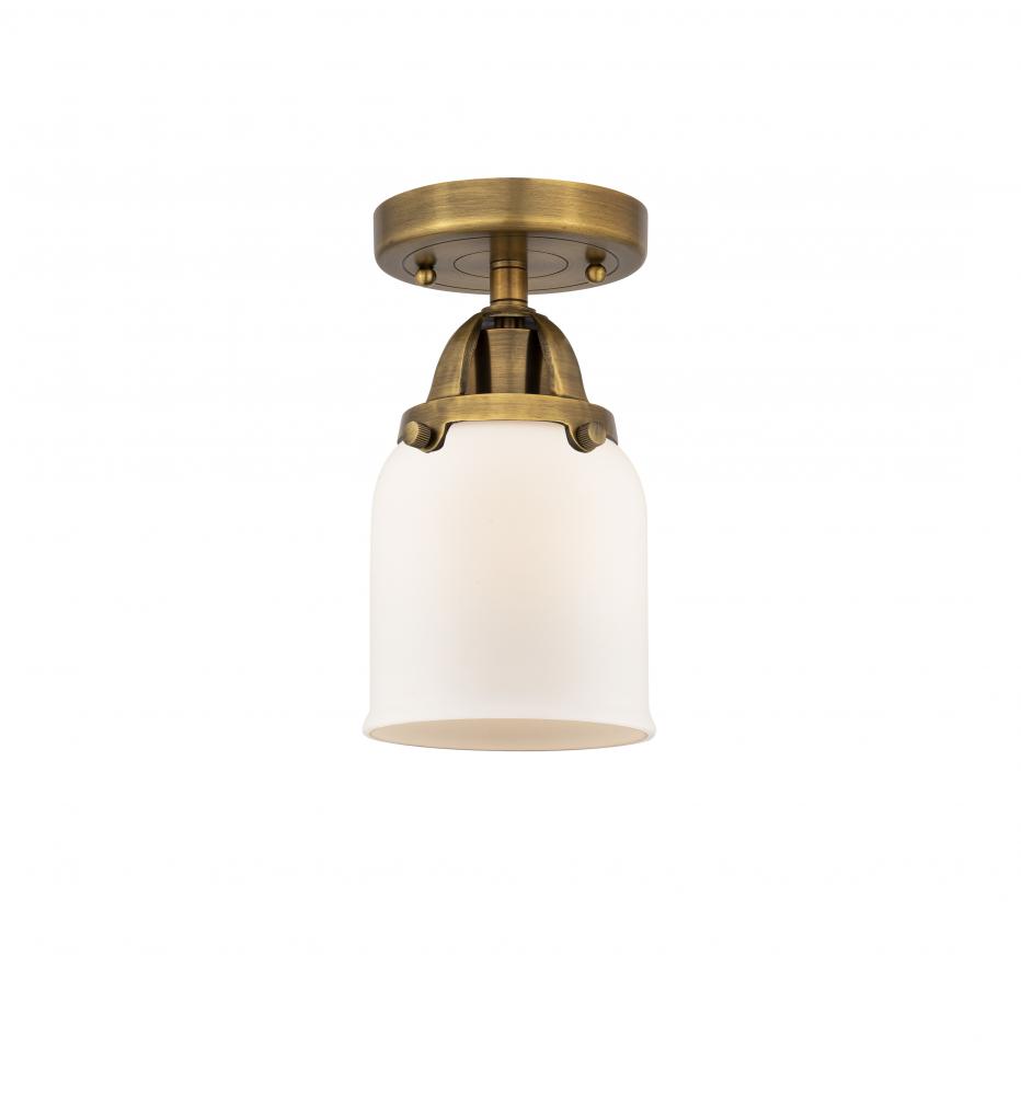 Bell - 1 Light - 5 inch - Brushed Brass - Semi-Flush Mount