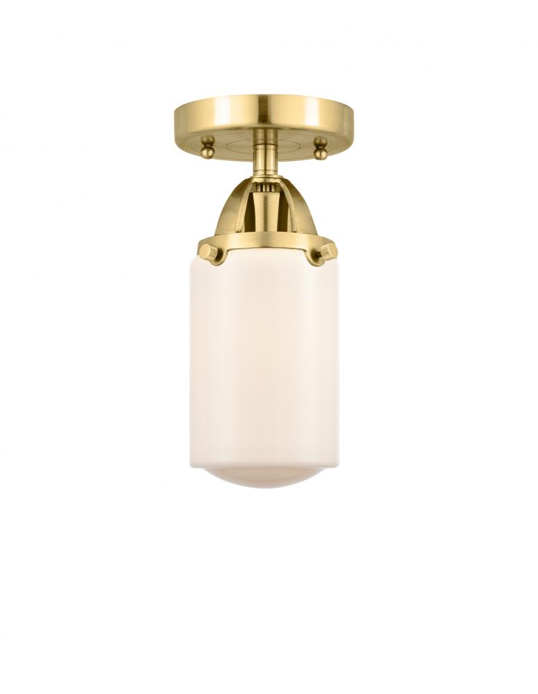 Dover - 1 Light - 5 inch - Satin Gold - Semi-Flush Mount