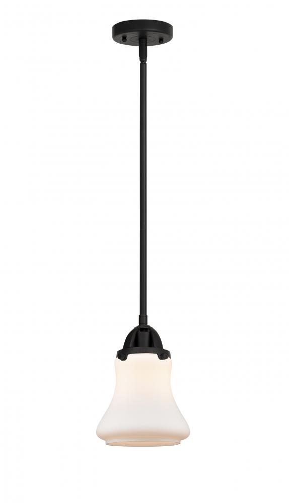 Bellmont - 1 Light - 6 inch - Matte Black - Cord hung - Mini Pendant