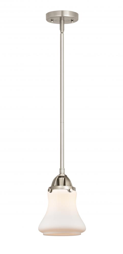 Bellmont - 1 Light - 6 inch - Brushed Satin Nickel - Cord hung - Mini Pendant