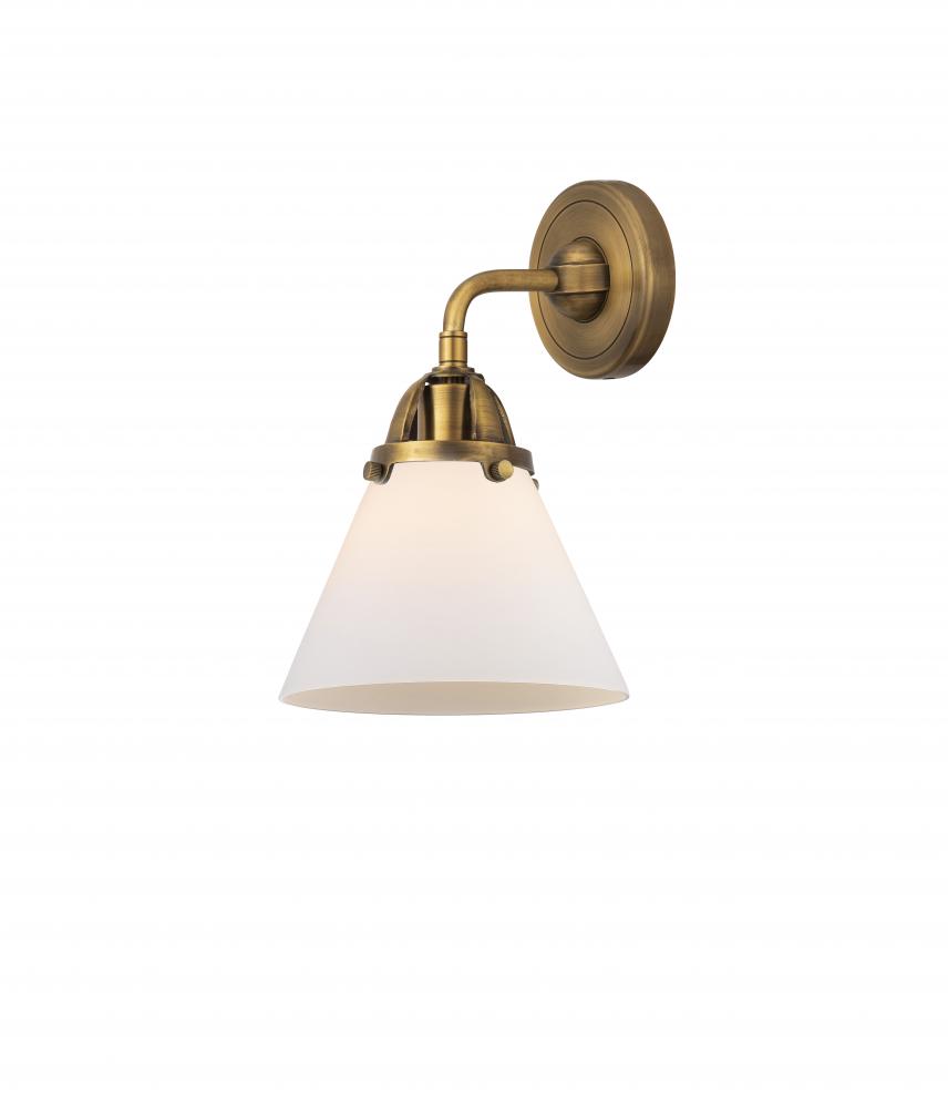 Cone - 1 Light - 8 inch - Brushed Brass - Sconce