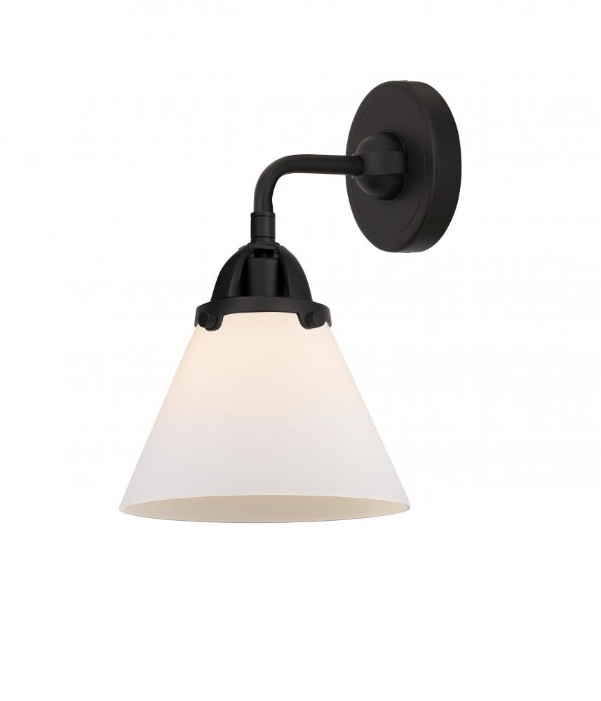 Cone - 1 Light - 8 inch - Matte Black - Sconce